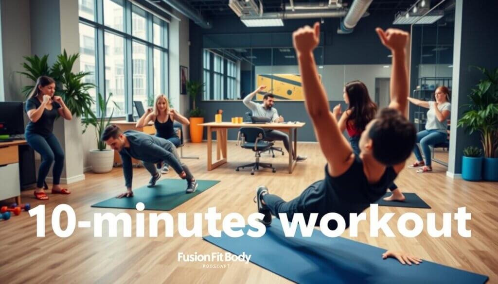 10-minute workouts can be easily integrated into a busy professional's schedule